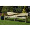 2.4m Swedish Redwood Garden Bench - 3